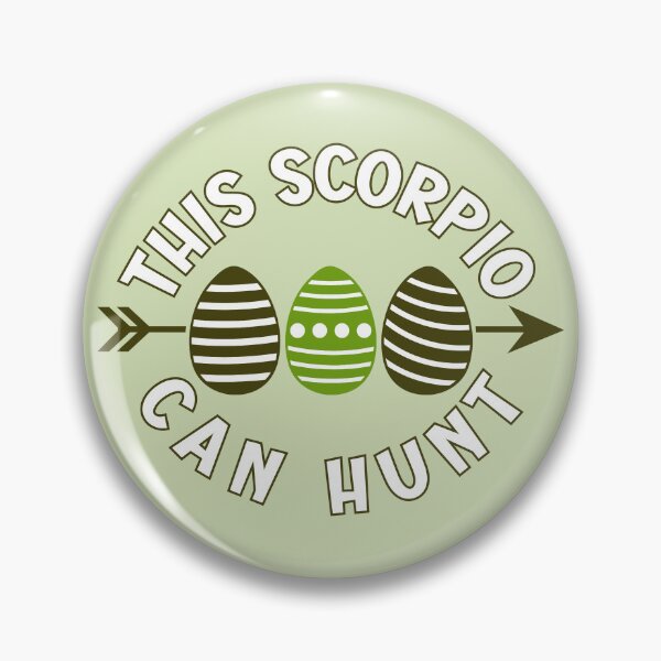 Item preview, This Scorpio can hunt - green Easter greetings for astrology lovers designed and sold by mariya-ivanova.
