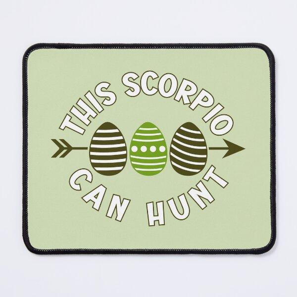 Item preview, This Scorpio can hunt - green Easter greetings for astrology lovers designed and sold by mariya-ivanova.