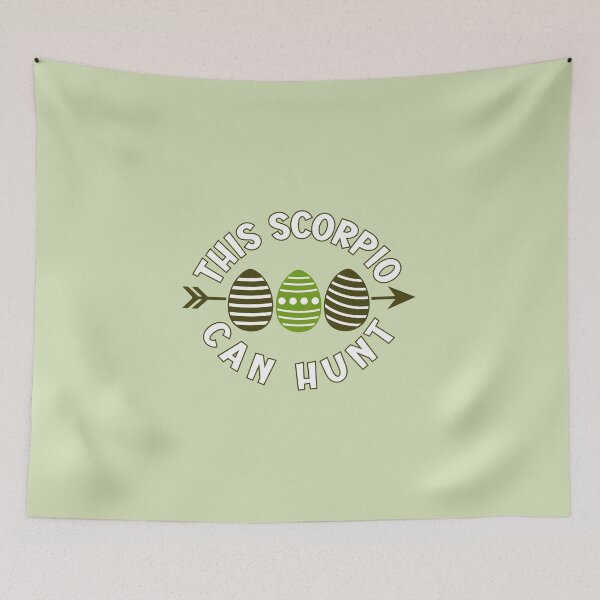 Item preview, This Scorpio can hunt - green Easter greetings for astrology lovers designed and sold by mariya-ivanova.