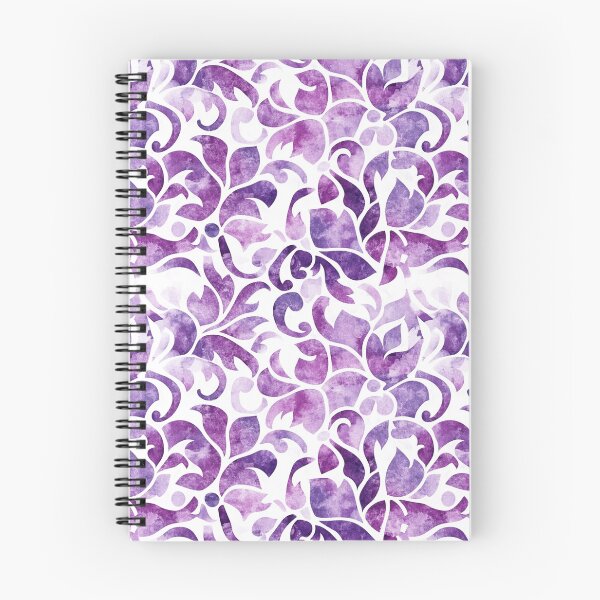 Item preview, Purple & White Batik Watercolor Pattern designed and sold by PapuruDesigns.