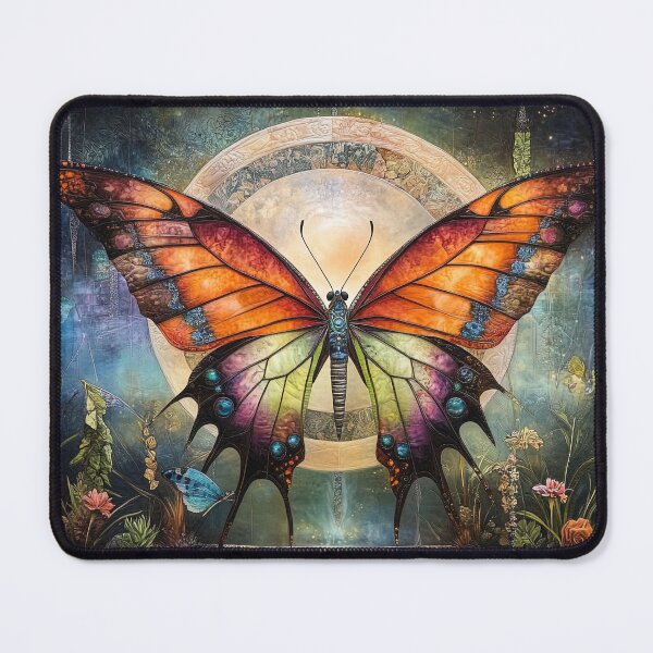 Item preview, Lunar Wings: The Butterfly's Tapestry of Earthly Light and Celestial Echoes designed and sold by bloorose.