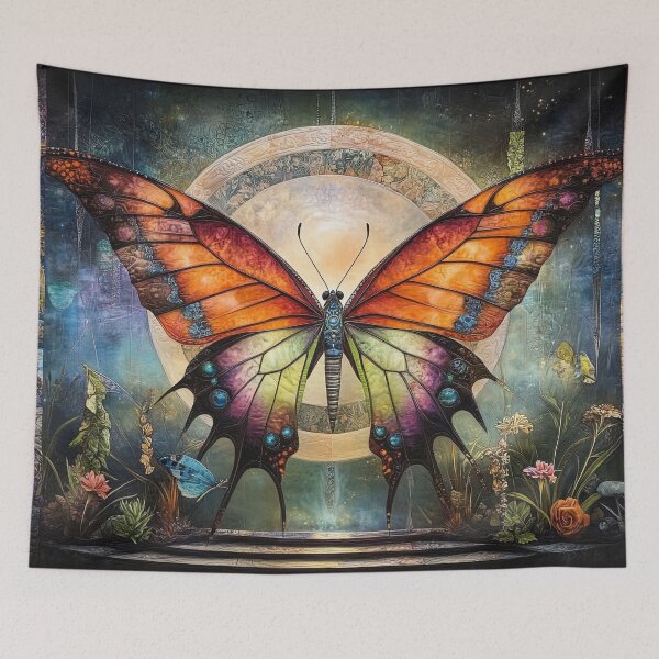 Item preview, Lunar Wings: The Butterfly's Tapestry of Earthly Light and Celestial Echoes designed and sold by bloorose.
