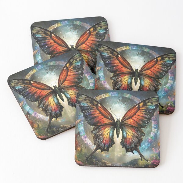 Item preview, Iridescent Gateway: The Butterfly's Realm of Whispering Blooms designed and sold by bloorose.