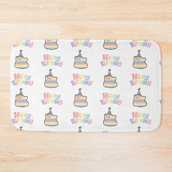 Item preview, Pastel Rainbow Happy Birthday Ditto Balloons designed and sold by kyravreeland.
