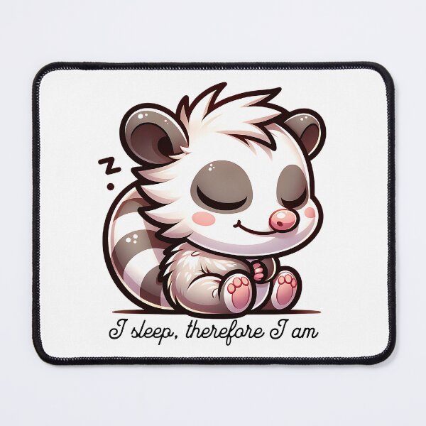Item preview, Cute sleeping opossum designed and sold by EvergreenWhimsy.