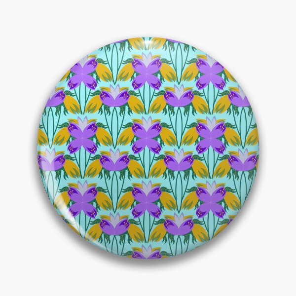 Item preview, YELLOW & PURPLE CROCUS REPEATING PATTERN 5 designed and sold by Marni Scofidio Desi9ns.