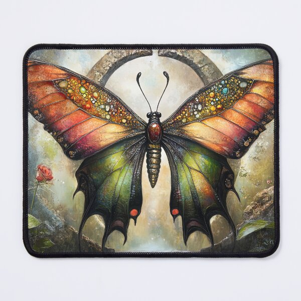 Item preview, Jeweled Wings of Sanctuary: The Butterfly's Portal of Earthly Echoes designed and sold by bloorose.