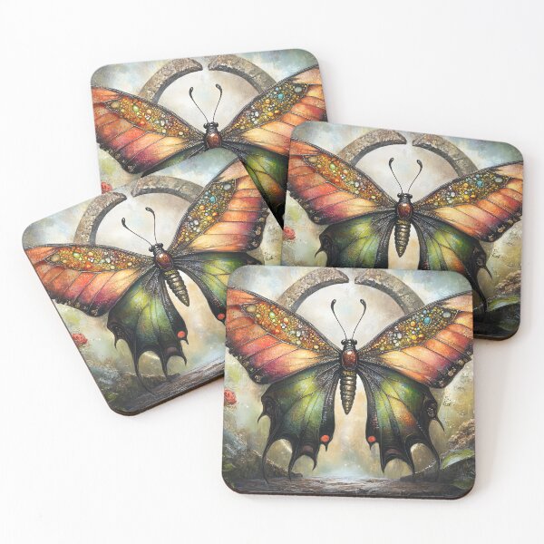 Item preview, Jeweled Wings of Sanctuary: The Butterfly's Portal of Earthly Echoes designed and sold by bloorose.