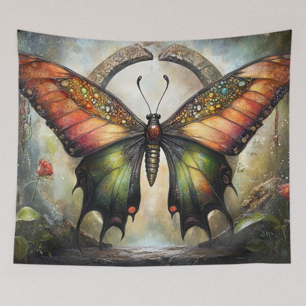 Item preview, Jeweled Wings of Sanctuary: The Butterfly's Portal of Earthly Echoes designed and sold by bloorose.
