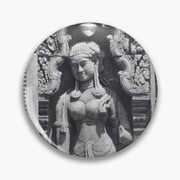 Item preview, Black & White Devata from Banteay Srei designed and sold by Linklandiya.