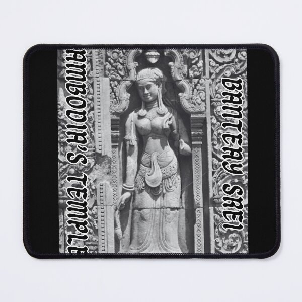Item preview, Black & White Devata from Banteay Srei designed and sold by Linklandiya.
