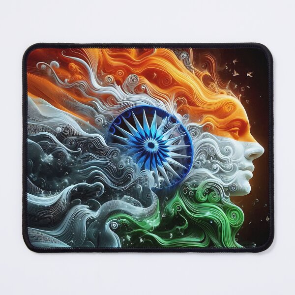 Item preview, Indian Flag (A Woman's Face) designed and sold by Intriguing Designs.