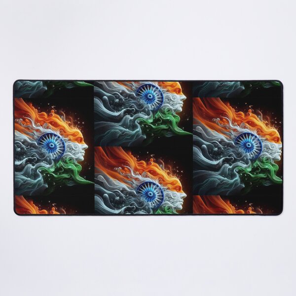 Item preview, Indian Flag (A Woman's Face) designed and sold by Intriguing Designs.