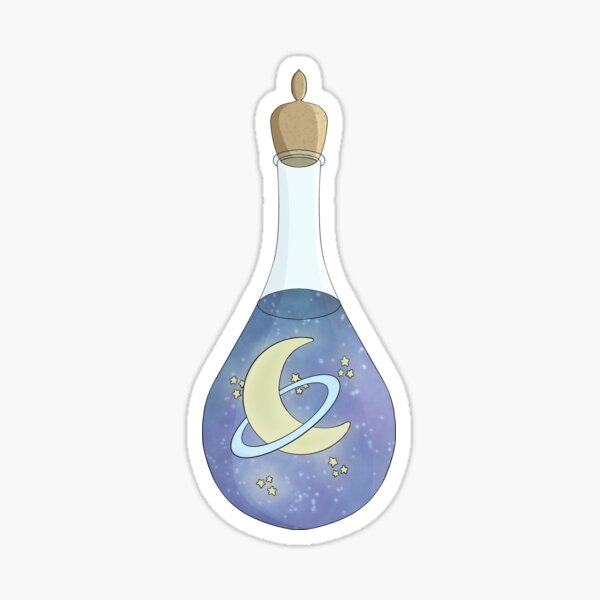 Aperçu de l'œuvre Potion spatiale créée et vendue par ArtsyMoonwaves.