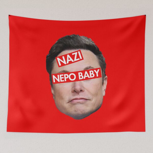 Item preview, Nazi Nepo Baby - Anti Musk - Anti Nazi designed and sold by Thelittlelord.