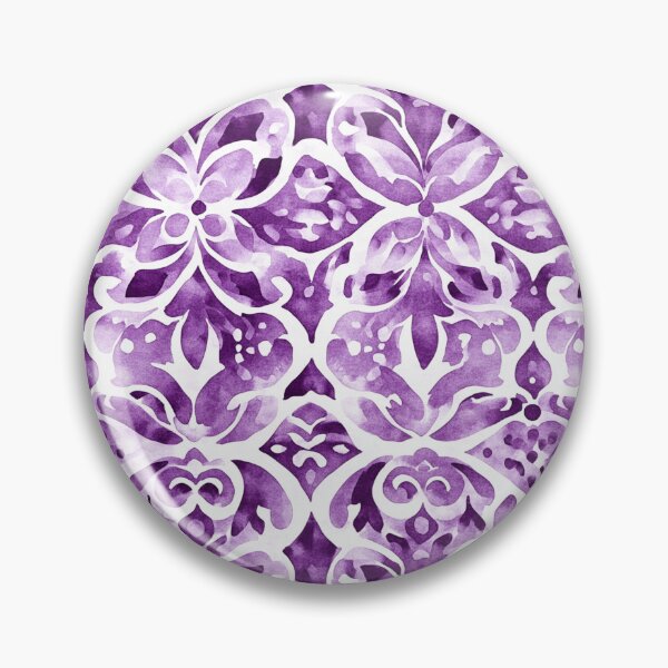 Item preview, Purple & White Batik Watercolor Pattern designed and sold by PapuruDesigns.