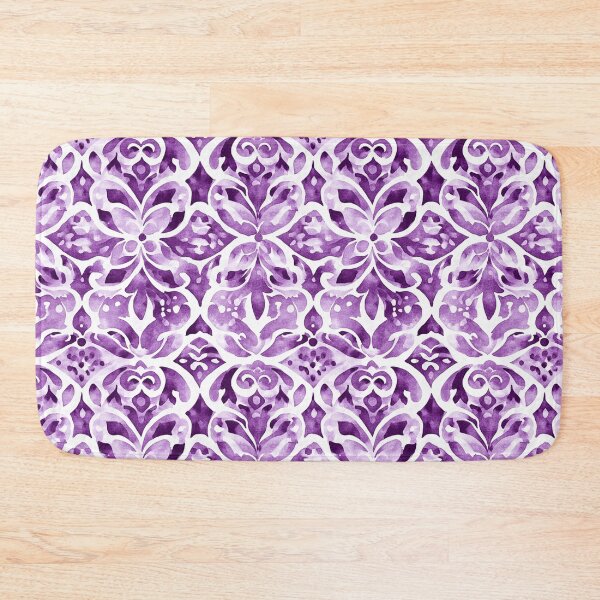 Item preview, Purple & White Batik Watercolor Pattern designed and sold by PapuruDesigns.