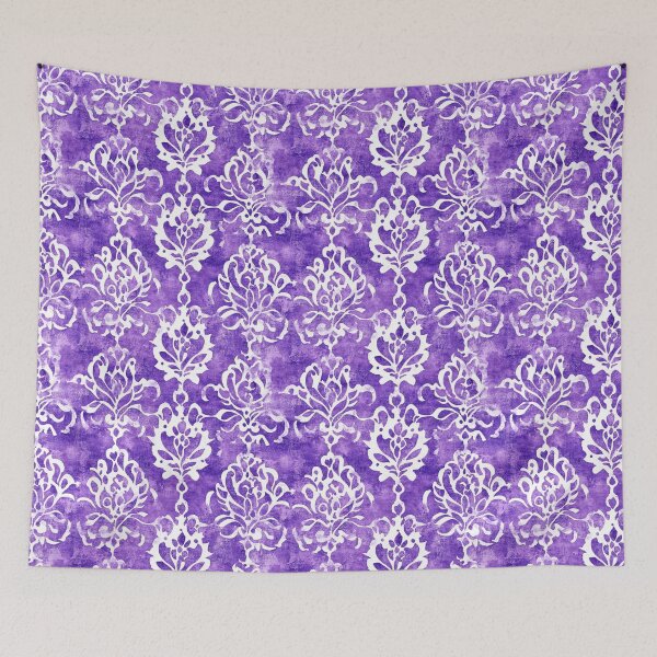 Item preview, Purple & White Batik Watercolor Pattern designed and sold by PapuruDesigns.
