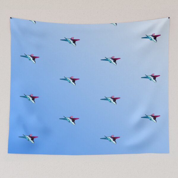 Item preview, Patrón de cielo de avión de combate designed and sold by LeftoverKittyCo.