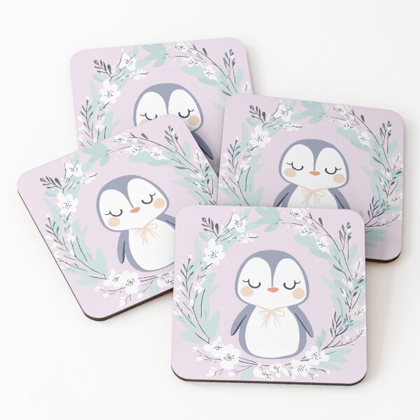 Item preview, Boho Kawaii Penguin – Adorable Arctic Cutie with Pastel Charm designed and sold by TuncGK.
