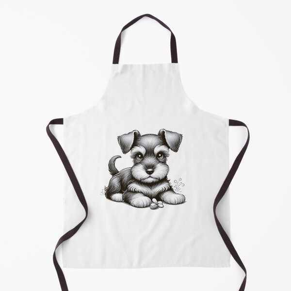 Item preview, charming and sweet schnauzer puppy designed and sold by nicnacc.