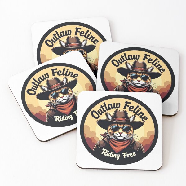 Item preview, Outlaw Feline designed and sold by REBELIUM.