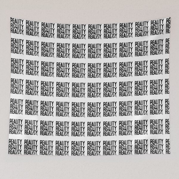 Item preview, REALITY – Minimalist Black and White Bold Text Design designed and sold by Ramanujan MN.