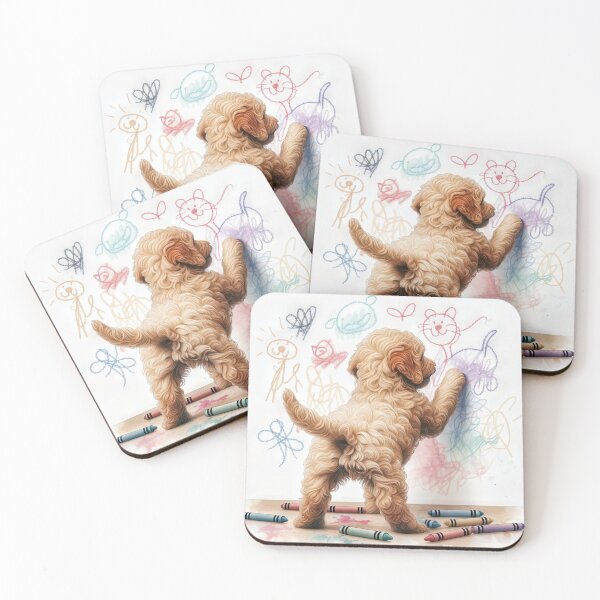 Item preview, Doodling Labradoodle designed and sold by Maria Dryfhout.