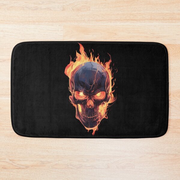 Item preview, Skull on fire designed and sold by BugiDesignArt.