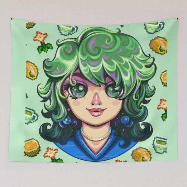 Item preview, Caroline Stardew Valley Fanart with her Favorite GIfts designed and sold by Savi Singh.
