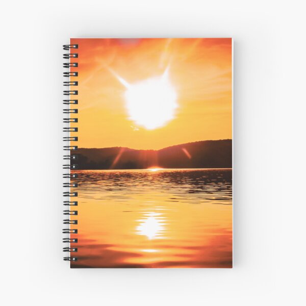 Item preview, Summer Sunset Bliss: Vibrant Orange and Pink Sky Over Tranquil Landscap designed and sold by RediscoverdLens.
