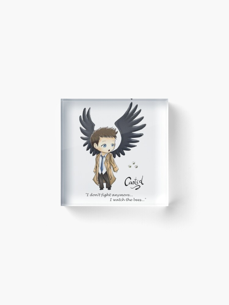 Alternate view of Castiel Bee Lover Acrylic Block