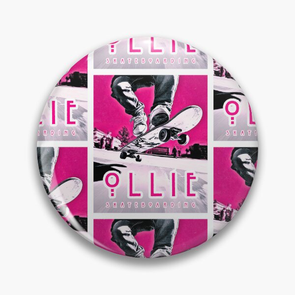 Item preview, Ollie, skateboarding, vivid pink graphics designed and sold by silent-violin.
