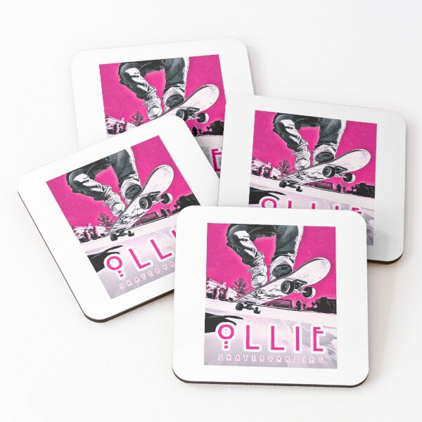 Item preview, Ollie, skateboarding, vivid pink graphics designed and sold by silent-violin.