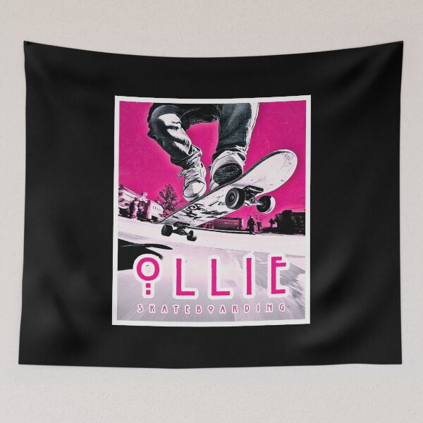 Item preview, Ollie, skateboarding, vivid pink graphics designed and sold by silent-violin.