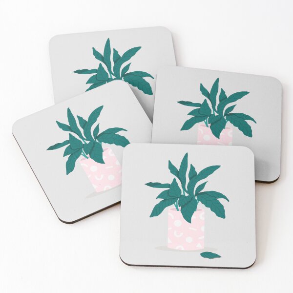 Item preview, Pink mood plant in pot designed and sold by JennyPrintsUK.