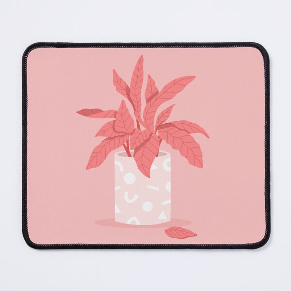 Item preview, Monotone pink mood plant in pot designed and sold by JennyPrintsUK.