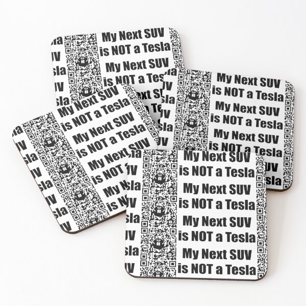 Item preview, My Next SUV is NOT a Tesla - Medium Print designed and sold by Nico's NovelTs.