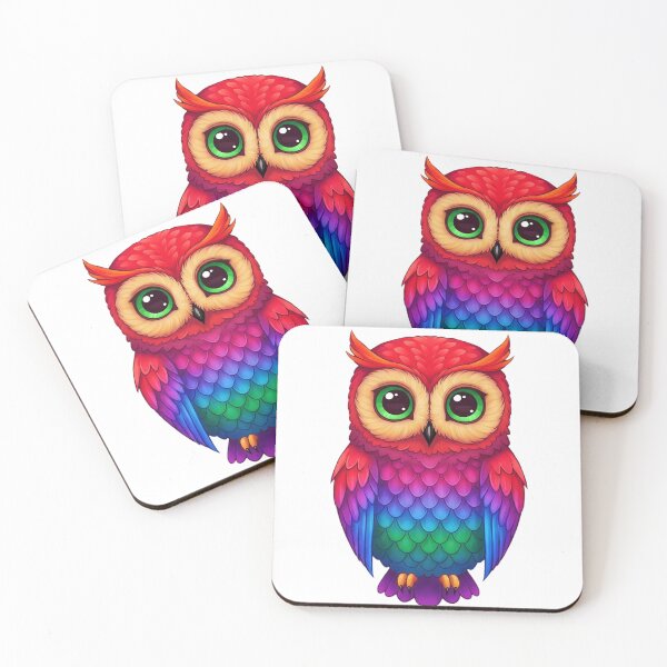 Item preview, Lucius, The Inclusive Rainbow Owl designed and sold by Memetitation.