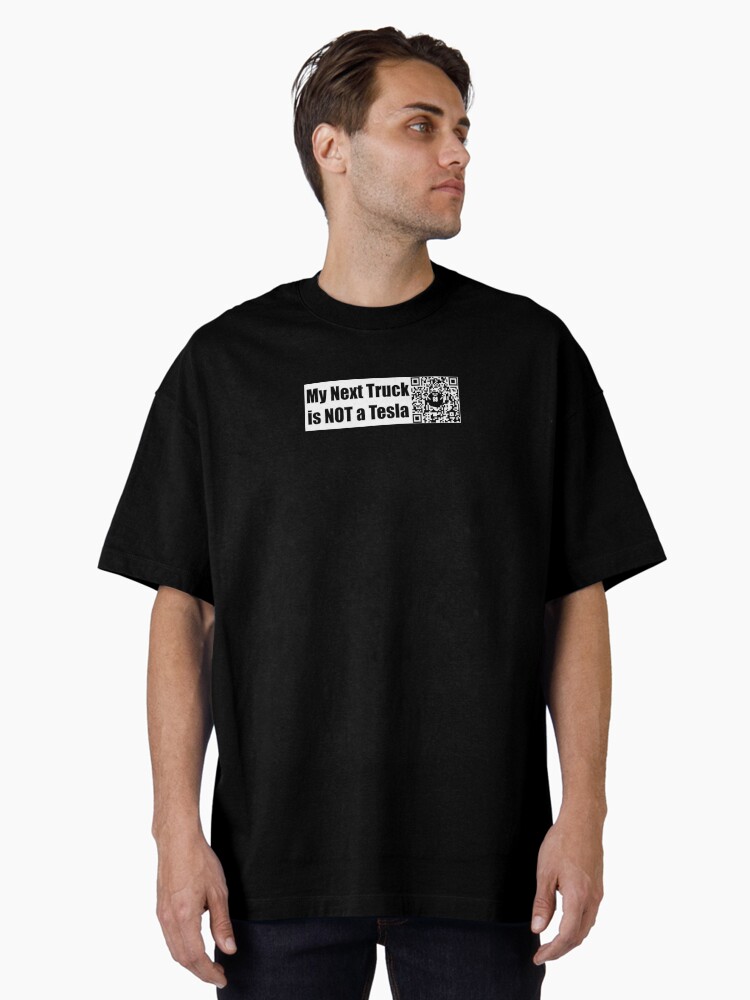 Thumbnail 1 of 7, Oversized T-Shirt, My Next Truck is NOT a Tesla - Medium Print designed and sold by Nicos-NovelTs.
