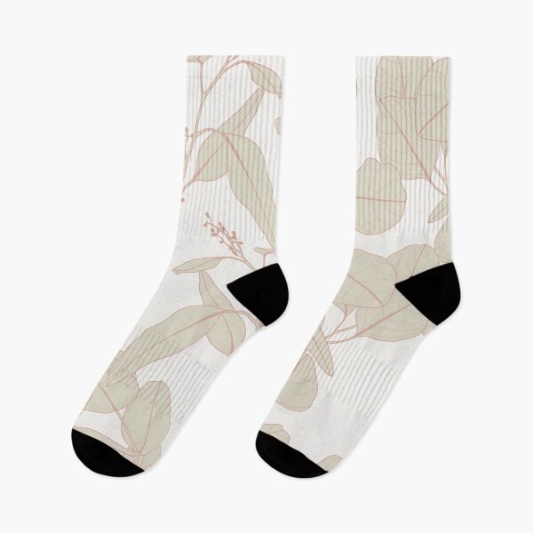Item preview, Exotic flowers and palm leaves illustration. Beige blue seamless pattern. designed and sold by MatyKotiv.