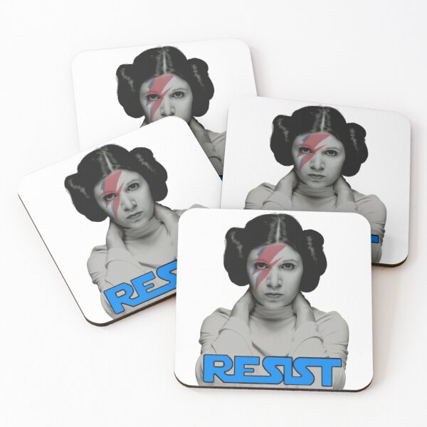 Item preview, General Leia Organa Rebel Rebel face tattoo Resist designed and sold by Bob.