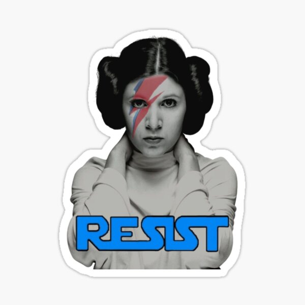 Vista previa del artículo con la obra «Tatuaje facial de la General Leia Organa Rebelde Rebelde Resist», diseñado y vendido por Bob.
