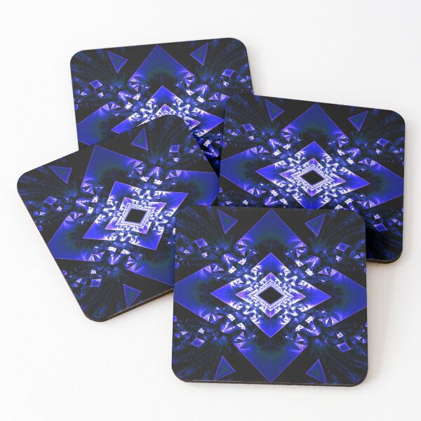 Item preview, Blue Geometric Fractal Symphony designed and sold by Exodoi.