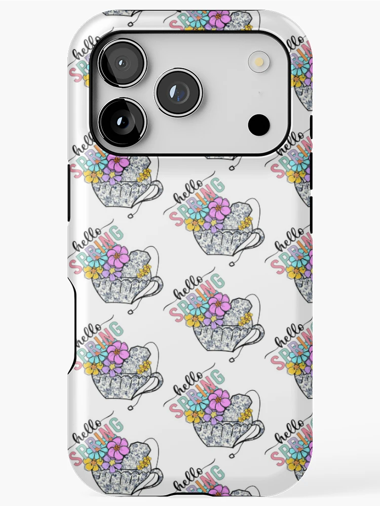 Thumbnail 1 of 4, iPhone Case, Hello Spring Tea designed and sold by ForcePrint.
