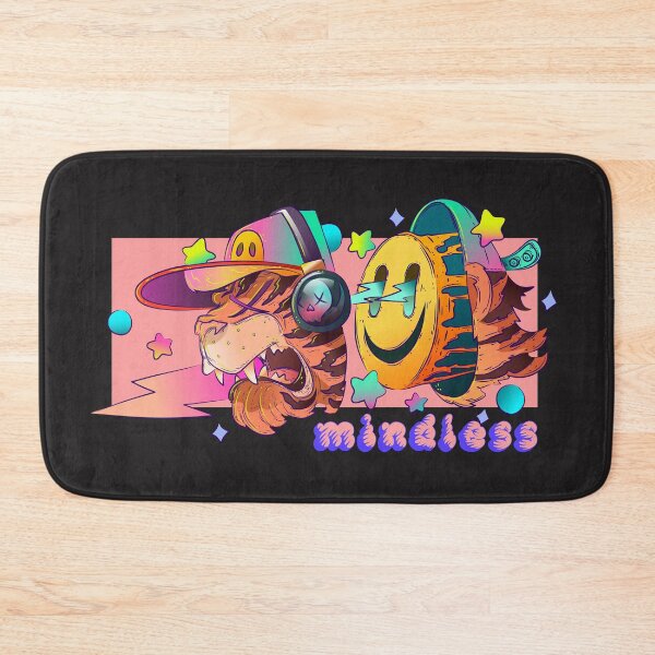 Item preview, Mindless- Tiger flash with smiley and stars comic art designed and sold by Franco Moody.