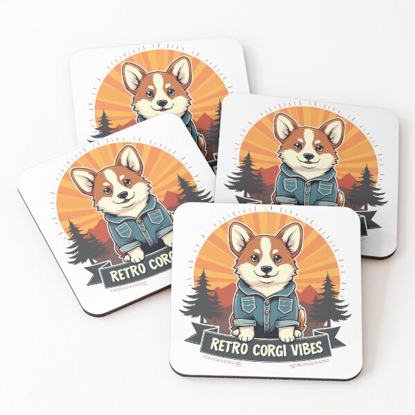 Item preview, Retro Corgi Vibes – Timeless Vintage Flair & Playful Energy designed and sold by zoughlal.