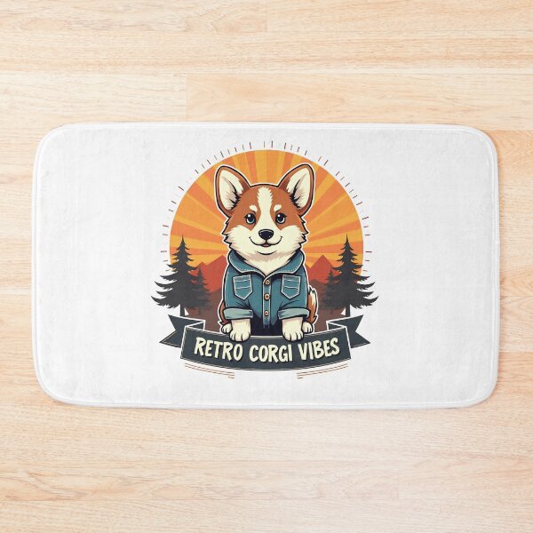 Item preview, Retro Corgi Vibes – Timeless Vintage Flair & Playful Energy designed and sold by zoughlal.