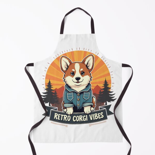 Item preview, Retro Corgi Vibes – Timeless Vintage Flair & Playful Energy designed and sold by zoughlal.