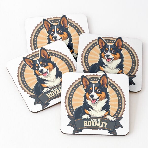 Item preview, Black Tri Royalty – Vintage Sophistication & Timeless Canine Charm designed and sold by zoughlal.